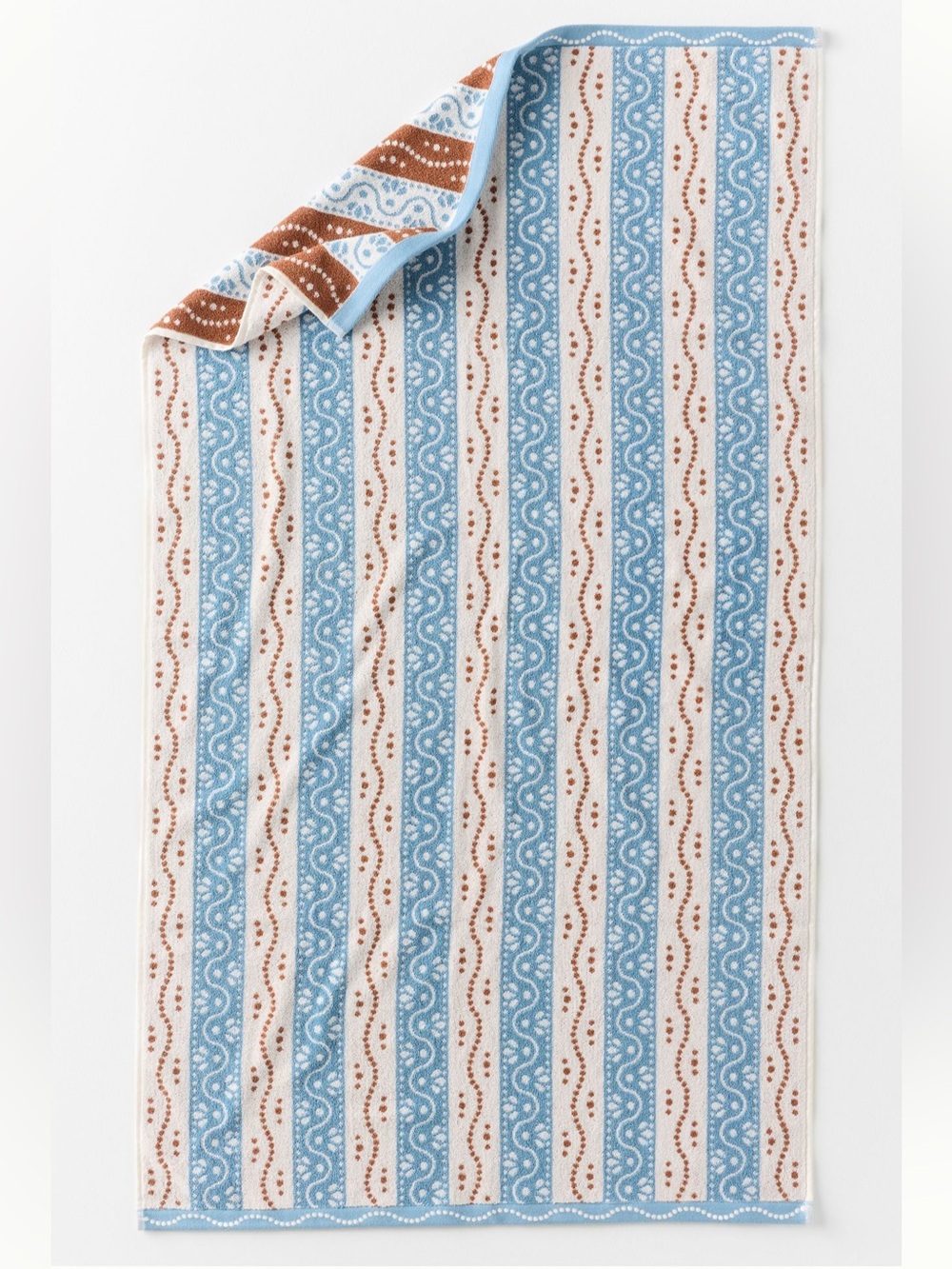 Anthropologie Ivy Cotton Woven Stripe Hand Towel